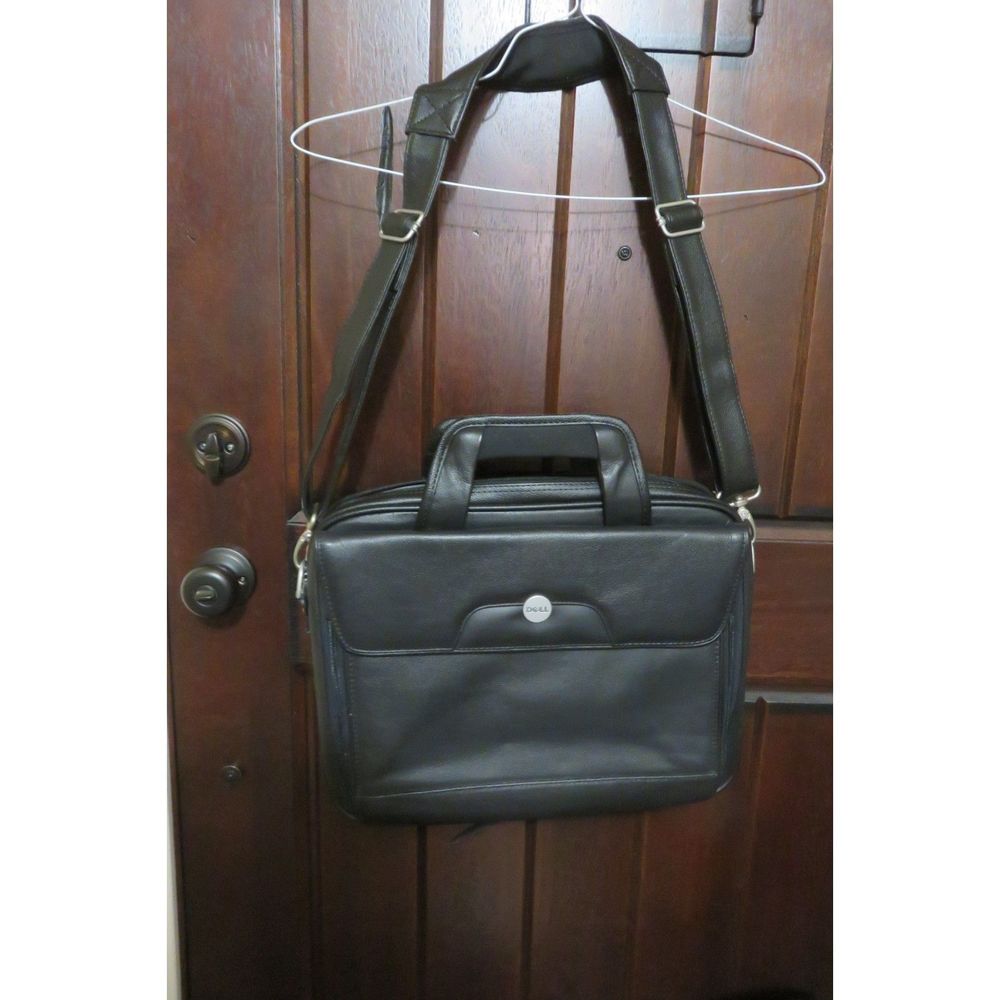 Dell Leather Computer/ Laptop/ Messenger Bag